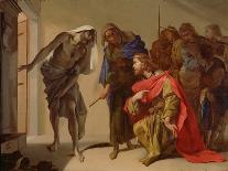 The Expulsion of Heliodorus from the Temple, C1650-Bernardo Cavallino-Framed Giclee Print