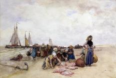 Fish Sale on the Beach-Bernardus Johannes Blommers-Giclee Print