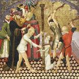 The Flagellation of St Eulalia, Detail from the Predella of an Altarpiece from the Vic Cathedral-Bernat Martorell-Mounted Giclee Print