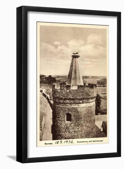 Bernau Bei Berlin Kreis Barnim, Pulverturm Mit Storchennest-null-Framed Giclee Print