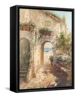 Bernazza Arch-Fabio-Framed Stretched Canvas