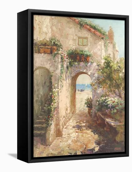 Bernazza Arch-Fabio-Framed Stretched Canvas