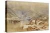 Berncastel on the Moselle with the Ruins of Landshut, c.1834-J. M. W. Turner-Stretched Canvas