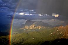 Italy, Region Trentino South Tirol, the Dolomites, Storm Cloud About the Rose Garden Massif, Rose G-Bernd Rommelt-Photographic Print