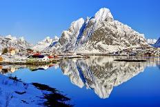 Norway, Lofoten, Moskenesoya Pure Mountains-Bernd Rommelt-Photographic Print