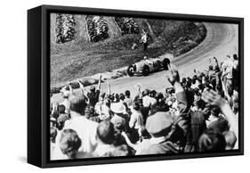 Bernd Rosemeyer Acclaimed by the Crowd, German Grand Prix, Nurburgring, 1936-null-Framed Stretched Canvas