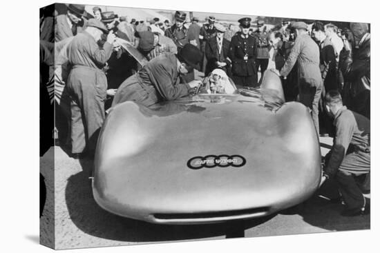 Bernd Rosemeyer and Ferdinand Porsche with Auto Union, C1937-C1938-null-Stretched Canvas