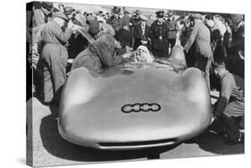 Bernd Rosemeyer and Ferdinand Porsche with Auto Union, C1937-C1938-null-Stretched Canvas