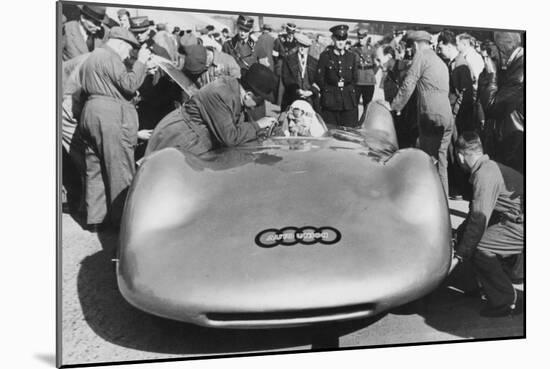 Bernd Rosemeyer and Ferdinand Porsche with Auto Union, C1937-C1938-null-Mounted Photographic Print