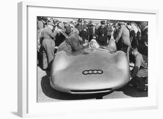 Bernd Rosemeyer and Ferdinand Porsche with Auto Union, C1937-C1938-null-Framed Photographic Print