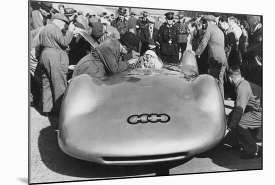 Bernd Rosemeyer and Ferdinand Porsche with Auto Union, C1937-C1938-null-Mounted Photographic Print