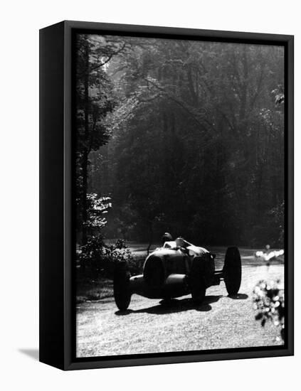 Bernd Rosemeyer Driving an Auto Union, Donington Grand Prix, 1937-null-Framed Stretched Canvas