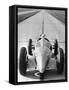 Bernd Rosemeyer in Auto Union Record-Breaking Car, 1937-null-Framed Stretched Canvas
