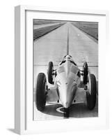 Bernd Rosemeyer in Auto Union Record-Breaking Car, 1937-null-Framed Photographic Print
