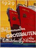 Die Kommenden Grossbauten Poster-Bernd Steiner-Framed Giclee Print