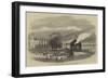 Berne and Geneva Railway, Station at Yverdun, on the Lake of Neuchatel-null-Framed Giclee Print