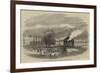 Berne and Geneva Railway, Station at Yverdun, on the Lake of Neuchatel-null-Framed Giclee Print