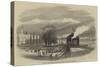 Berne and Geneva Railway, Station at Yverdun, on the Lake of Neuchatel-null-Stretched Canvas