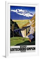 Berne-Loetschberg-Simplon-Eugen Henziross-Framed Art Print