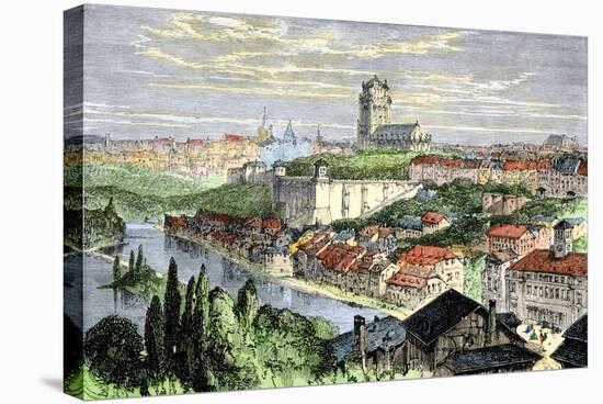 Berne, the Federal Capital of Switzerland, 1800s-null-Stretched Canvas