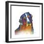 Bernese Mountain Dog-Marlene Watson-Framed Giclee Print