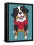 Bernese Mountain Dog-Tomoyo Pitcher-Framed Stretched Canvas