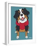 Bernese Mountain Dog-Tomoyo Pitcher-Framed Giclee Print