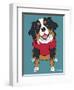 Bernese Mountain Dog-Tomoyo Pitcher-Framed Giclee Print