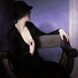 Woman in Black-Bernhard Gutmann-Stretched Canvas