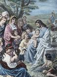 Christ and the Children-Bernhard Plockhorst-Stretched Canvas