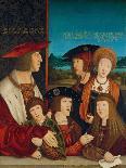 Portrait of Emperor Maximilian I with His Family, 1516-1520-Bernhard Strigel-Giclee Print