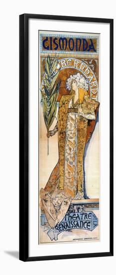 Bernhardt: Mucha Poster-Alphonse Mucha-Framed Giclee Print