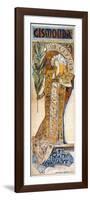 Bernhardt: Mucha Poster-Alphonse Mucha-Framed Premium Giclee Print