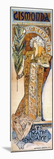 Bernhardt: Mucha Poster-Alphonse Mucha-Mounted Premium Giclee Print