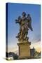 Bernini's Angel, Castel Ponte Sant Angelo Vatican, Rome, Italy.-William Perry-Stretched Canvas