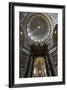 Bernini's Baldacchino and Michelangelo's Dome-Stuart Black-Framed Photographic Print