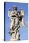 Bernini's Breezy Maniac Angels Statue on the Ponte Sant'Angelo, Rome, Lazio, Italy-Stuart Black-Stretched Canvas