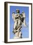 Bernini's Breezy Maniac Angels Statue on the Ponte Sant'Angelo, Rome, Lazio, Italy-Stuart Black-Framed Photographic Print