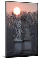 Bernini's Breezy Maniac Angels Statues on the Ponte Sant'Angelo at Sunrise, Rome, Lazio, Italy-Stuart Black-Mounted Photographic Print