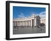 Bernini's Colonnade, St. Peter's Square, Vatican City, UNESCO World Heritage Site, Rome, Lazio-Jean Brooks-Framed Photographic Print