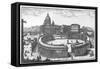 Bernini's Original Plan for St. Peter's Square, Rome-Giovanni Battista Falda-Framed Stretched Canvas