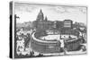 Bernini's Original Plan for St. Peter's Square, Rome-Giovanni Battista Falda-Stretched Canvas