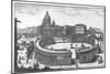 Bernini's Original Plan for St. Peter's Square, Rome-Giovanni Battista Falda-Mounted Giclee Print