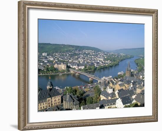 Bernkastel-Kues, Mosel Valley, Rheinland-Pfalz (Rhineland-Palatinate), Germany-Hans Peter Merten-Framed Photographic Print