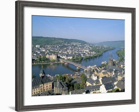 Bernkastel-Kues, Mosel Valley, Rheinland-Pfalz (Rhineland-Palatinate), Germany-Hans Peter Merten-Framed Photographic Print