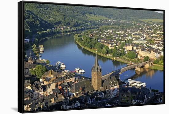 Bernkastel-Kues, Moselle Valley, Rhineland-Palatinate, Germany, Europe-Hans-Peter Merten-Framed Stretched Canvas