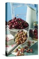 Berries and Cherries with Milk Jug-Eising Studio - Food Photo and Video-Stretched Canvas