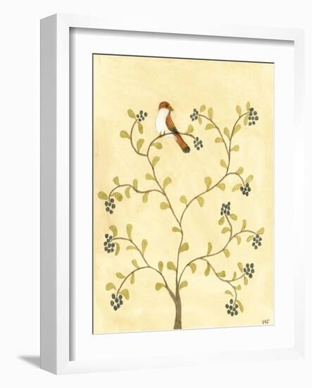 Berry Bird I-Virginia A. Roper-Framed Art Print