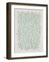 Berry Branches in Lime and Blue-Cat Coquillette-Framed Art Print