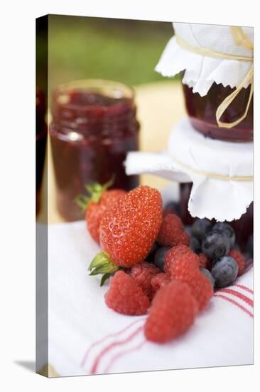 Berry Jam as a Gift and Fresh Berries-Eising Studio - Food Photo and Video-Stretched Canvas